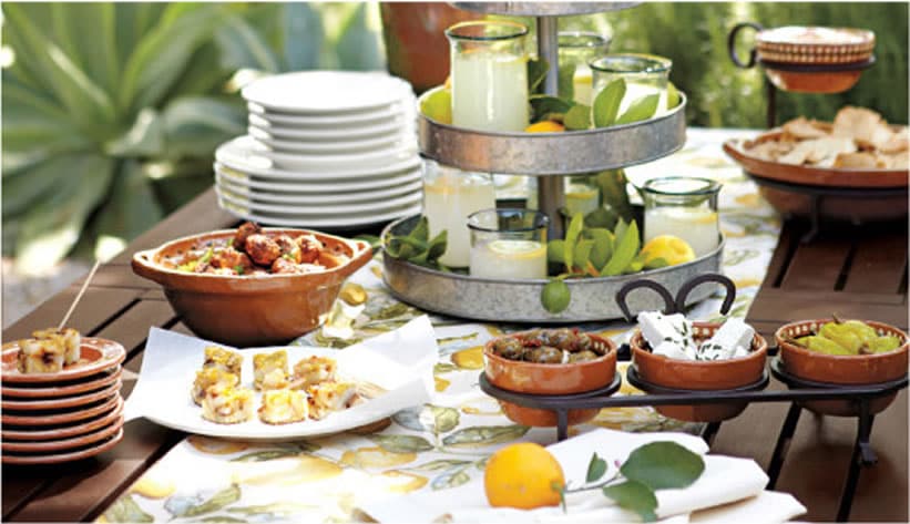 Good Looking mediterranean themed decorations How To Host A Mediterranean Tapas Party Pottery Barn