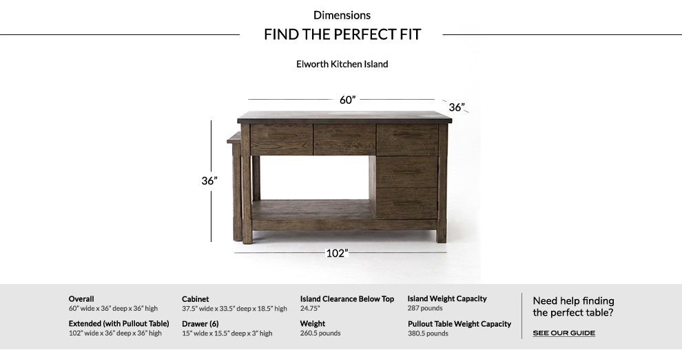 Elworth Kitchen Island Bar Furniture Pottery Barn