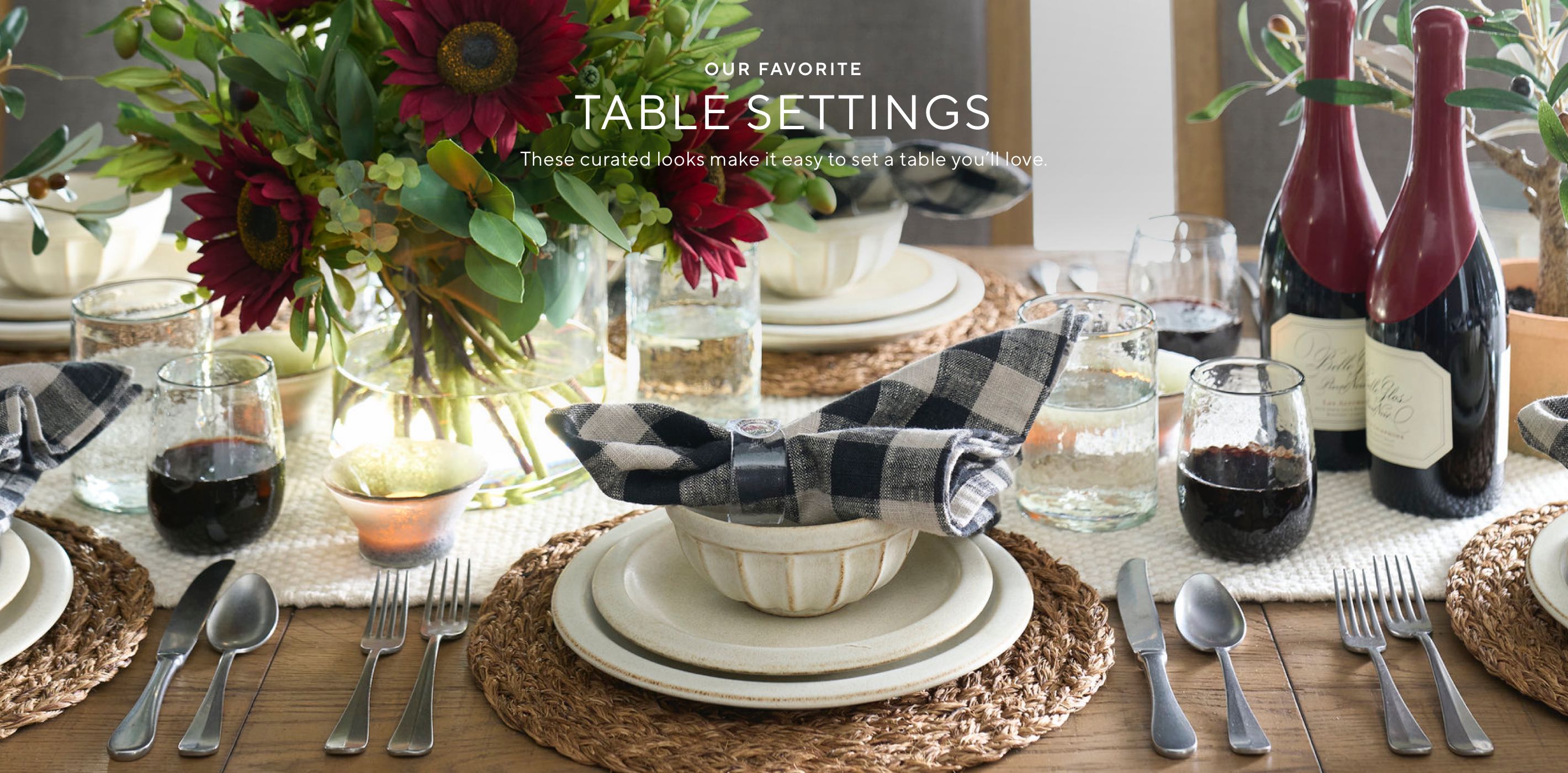 Our Favorite Table Settings Pottery Barn