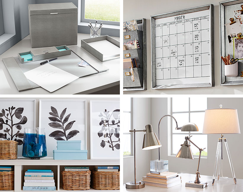 How to Organize Your Home Office for Increased Productivity Pottery Barn