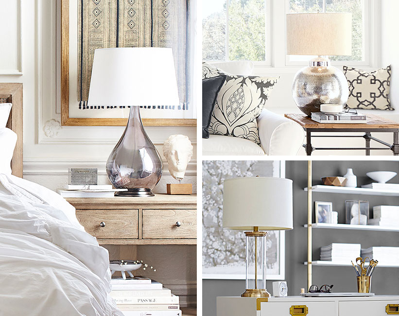 How To Pair Lamp Table Pottery Barn, How Tall Should Table Lamps Be Next To Bed