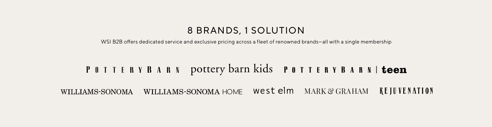 8 Brands, 1 Solution