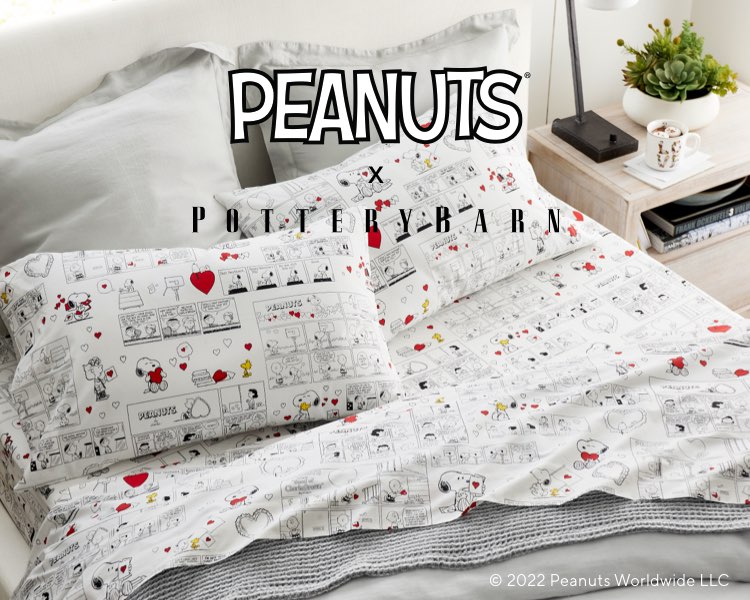 pottery barn snoopy sheets