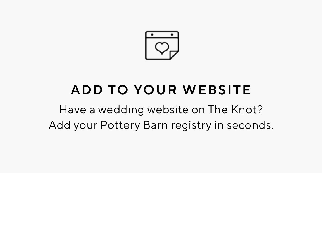 Wedding Registry, Bridal Registry & Gift Registry Pottery Barn
