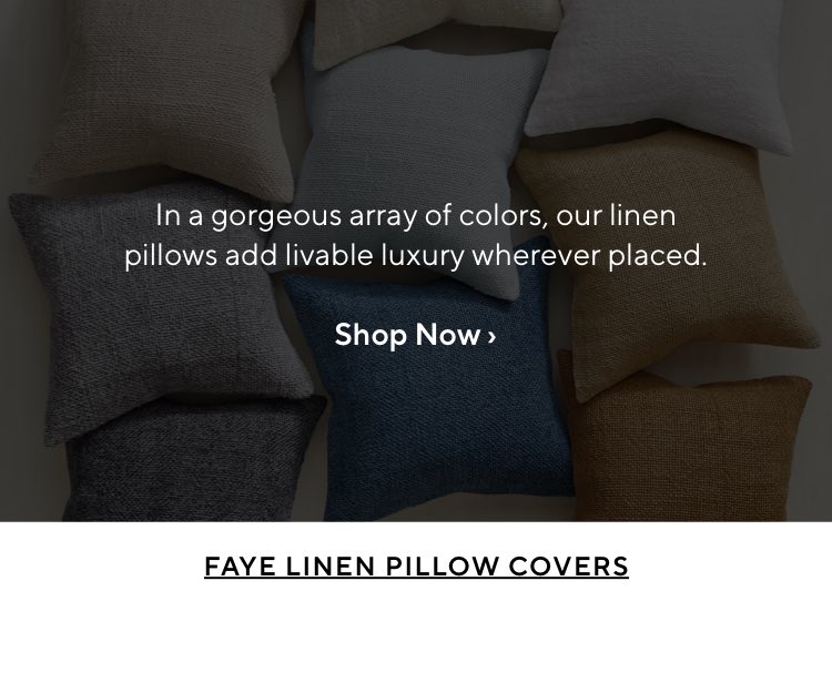 Faye Linen Pillow Covers
