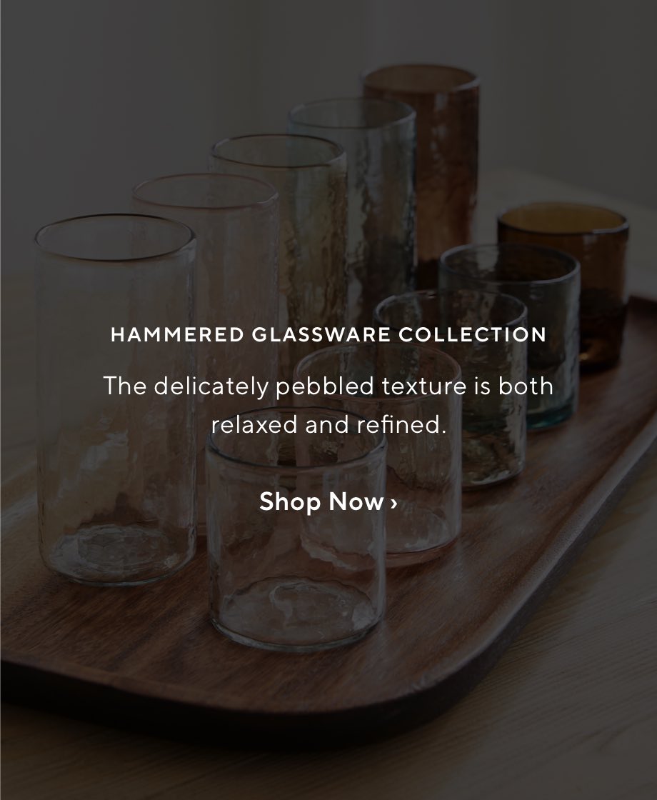 Hammered Glassware Collection