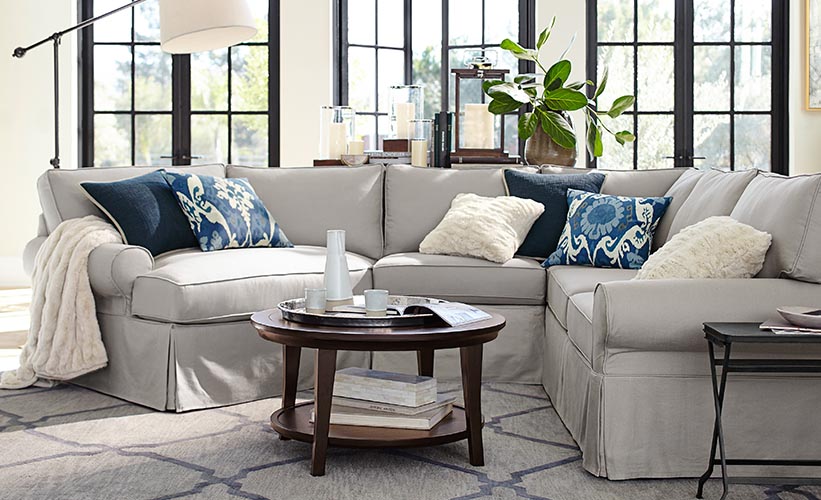 pottery barn family room