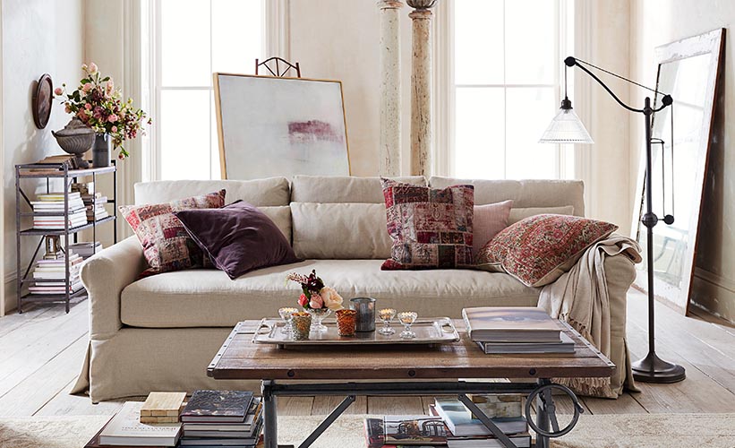 pottery barn living room lighting