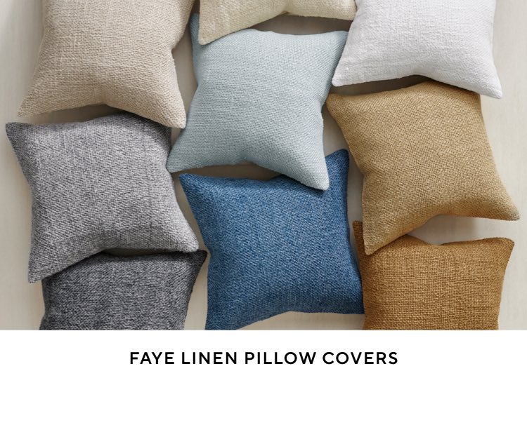 Faye Linen Pillow Covers