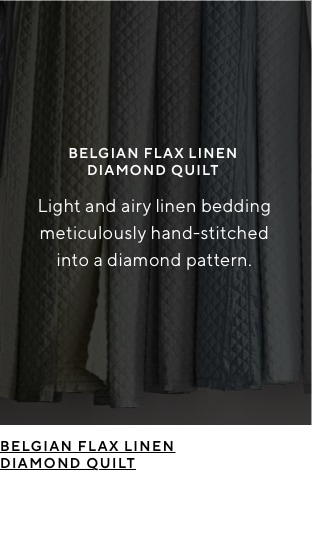 BELGIAN FLAX LINEN DIAMOND QUILT