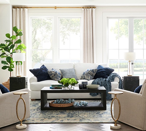 pottery barn living room lamps