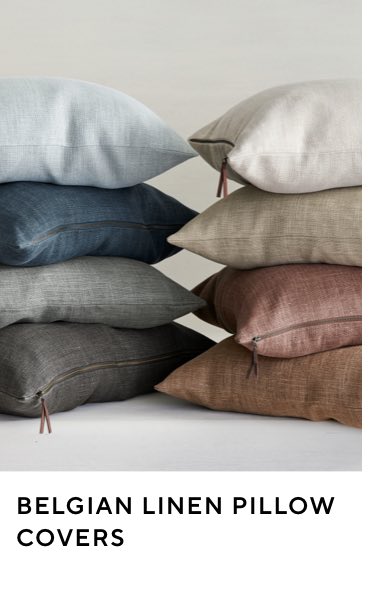 Pottery barn outlet linen pillow covers