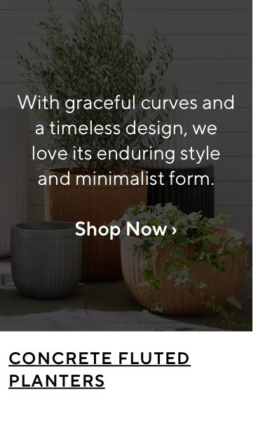 Concrete Fluted Planters