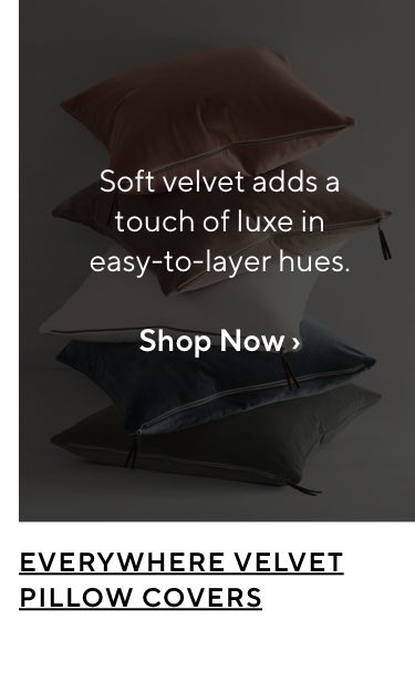 Everywhere Velvet Pillow Covers