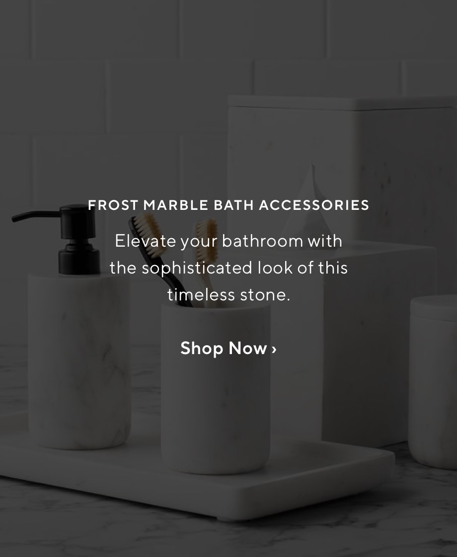 Frost Marble Bath Accessories