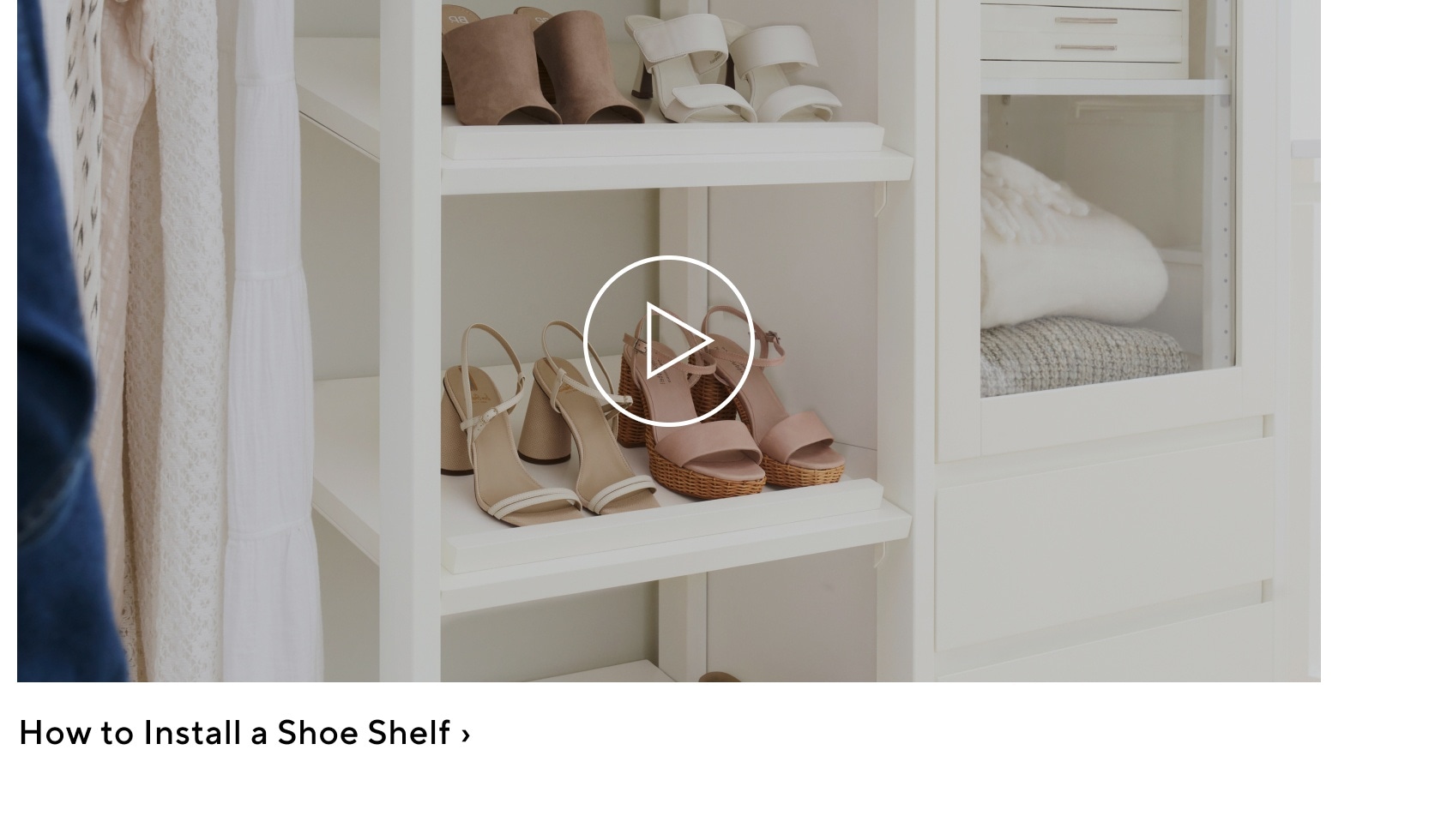 How to Install a Shoe Shelf