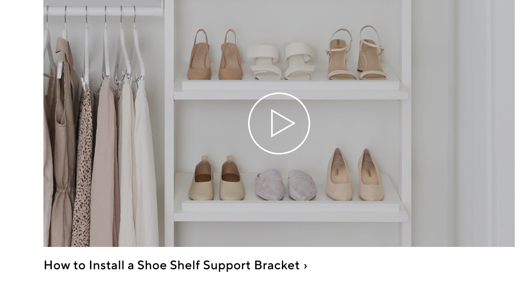How to Install a Shoe Shelf Support Bracket