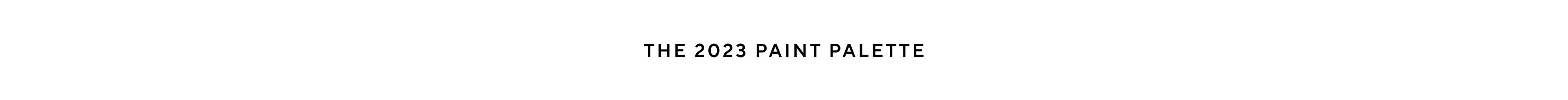 The 2023 Paint Palette