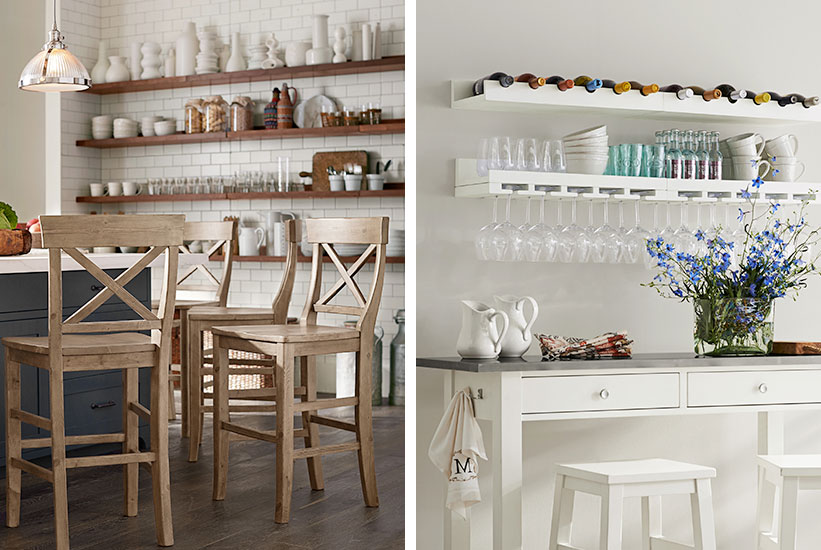 How to Organize with Open Shelves in your Kitchen