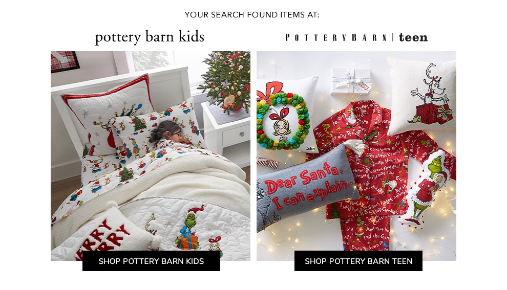 Pottery barn 2024 grinch bedding