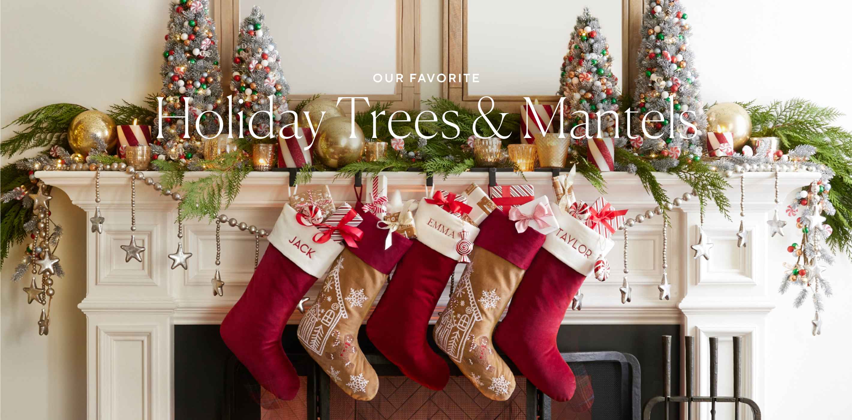 Our Favorite Holiday Trees & Mantels