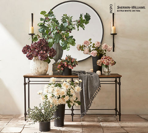 Parquet Botanical Entryway | Pottery Barn