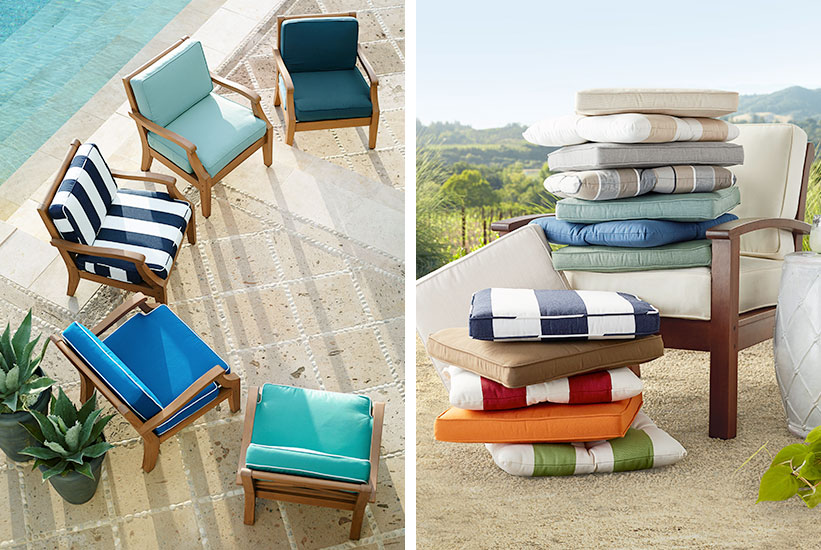 Pottery barn outdoor chair cushions best sale