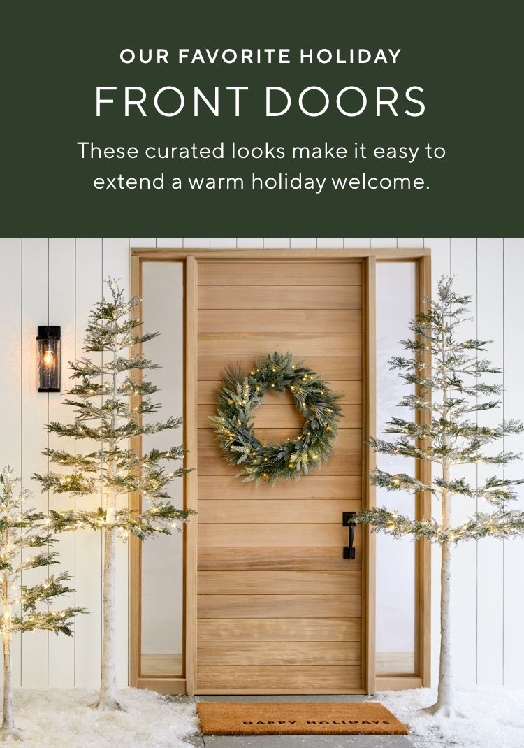 Our Favorite Holiday Front Doors