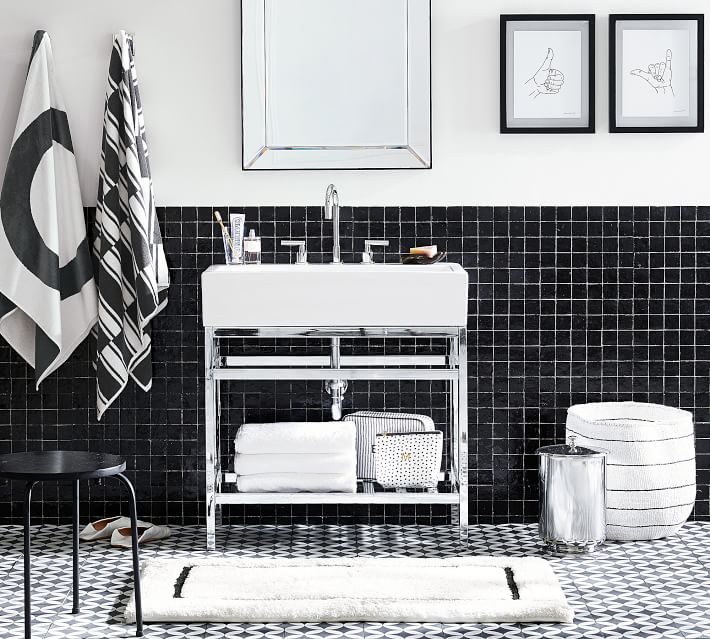 Memory Foam Bath Mat Pottery Barn