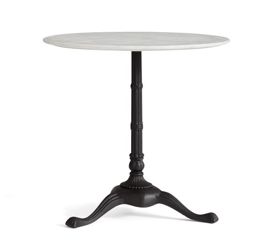 Rae Round Marble Pedestal Bistro Dining Table Pottery Barn Rae Round Marble Pedestal Bistro Dining