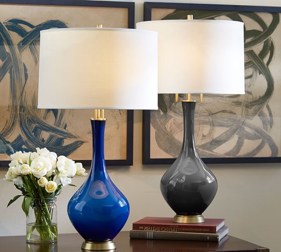 Glazed Gl Lamp Base Pottery Barn Glazed Gl Lamp Base Pottery Barn