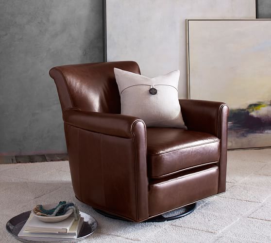 leather nursery rocker