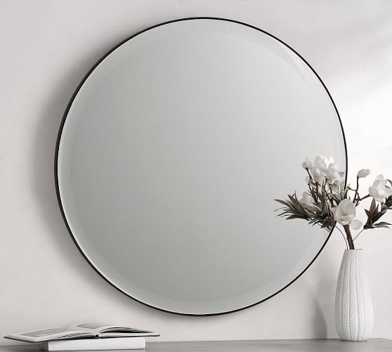 Madalyn Round Beveled Edge Wall Mirror 36 Pottery Barn