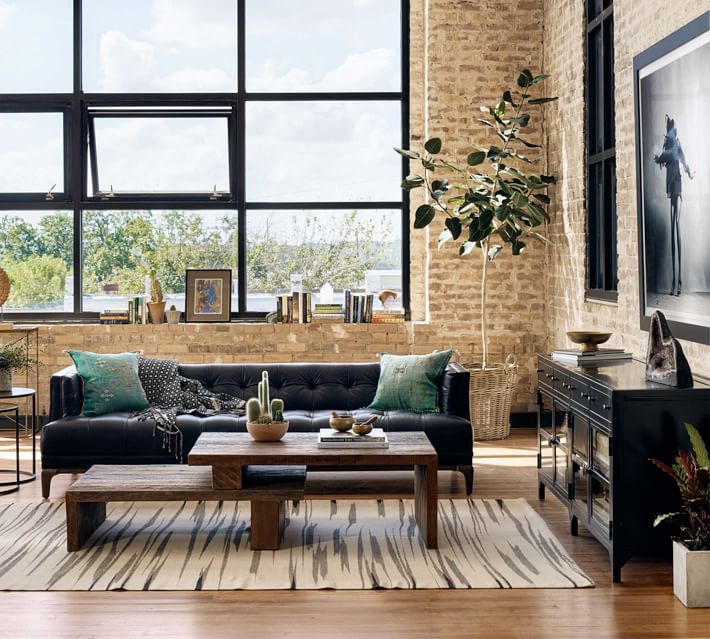 Harmon Metal Media Console Pottery Barn