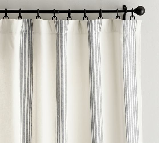 striped curtains