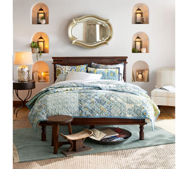 Shanti Platform Bed Pottery Barn