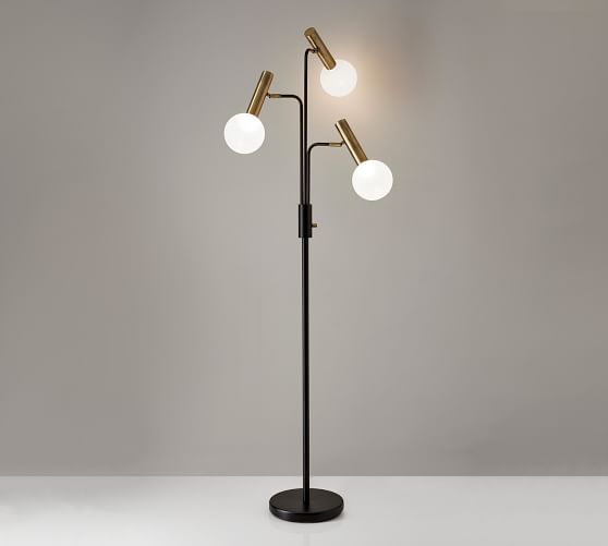 Jeffrey Led Triple Head Floor Lamp Pottery Barn Jeffrey Led Triple Head Floor Lamp