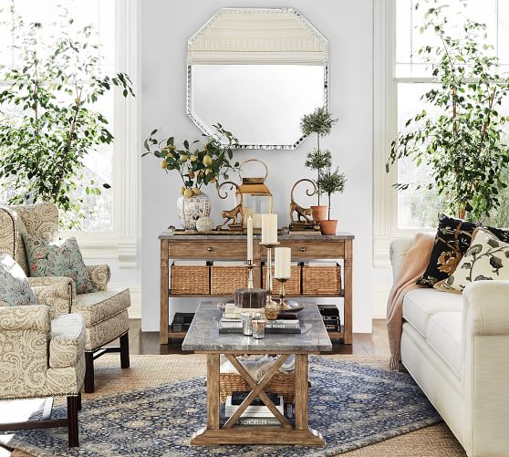 Laurel Octagon Wall Mirror Pottery Barn