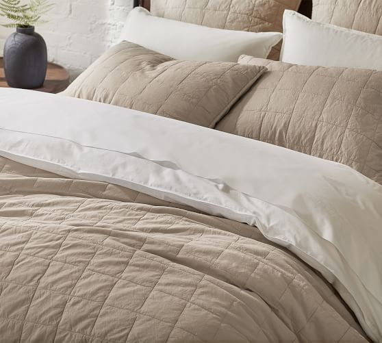 taupe quilt bedding