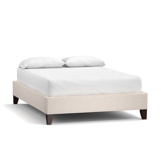 Fillmore Upholstered Platform Bed Pottery Barn