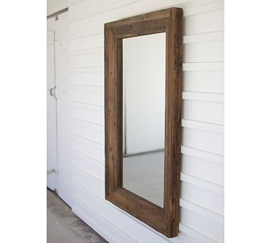 wood frame mirror