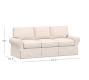 PB Basic Slipcovered Sleeper Sofa with Memory Foam Mattress | Pottery Barn