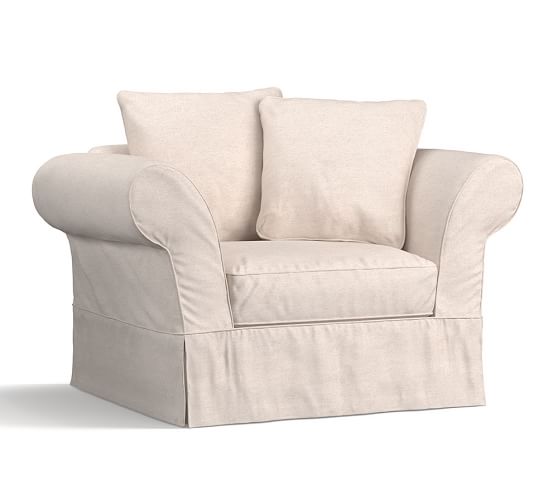 Charleston Slipcovered Chair And A Half Pottery Barn