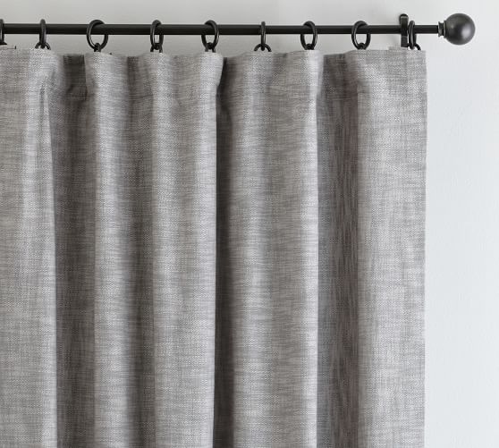 black and grey blackout curtains