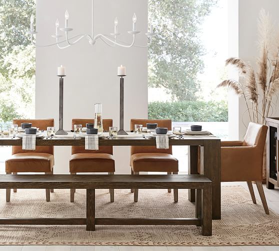 Dining Room Sets With Leather Chairs : Full Dining Room Sets Table