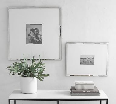 silver photo frames for wall