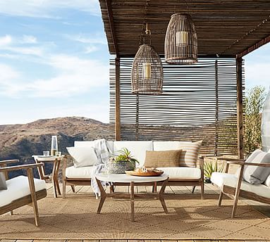Raylan Concrete Outdoor Coffee Table Pottery Barn