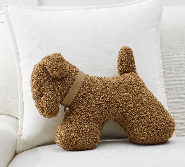 pottery barn teddy bear pillow