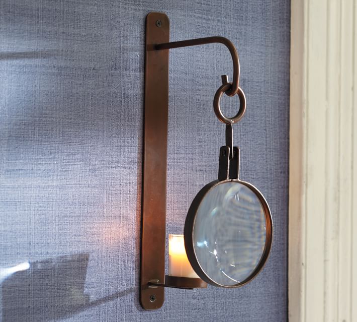 Magnifying Candle Sconce Pottery Barn - Pottery Barn Wall Candle Holder Magnifying Candle Sconce Pottery Barn - Pottery Barn Wall Candle Holder
