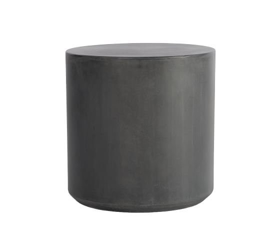 Temple Concrete Outdoor Side Table Pottery Barn